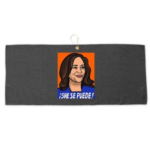 Kamala Harris She Se Puede Large Microfiber Waffle Golf Towel