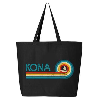 Kona Hawaii Surf Vintage Beach Surfer Surfing Gift 25L Jumbo Tote