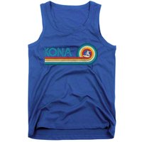 Kona Hawaii Surf Vintage Beach Surfer Surfing Gift Tank Top
