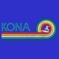Kona Hawaii Surf Vintage Beach Surfer Surfing Gift Tank Top