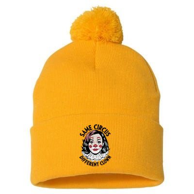 Kamala Harris Same Circus Diffeent Clown Pom Pom 12in Knit Beanie