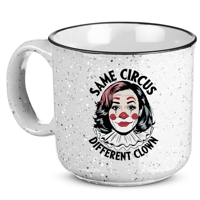 Kamala Harris Same Circus Diffeent Clown 15oz Campfire Ceramic Mug