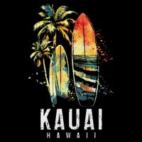 Kauai Hawaii Surf Hawaiian Vintage Surfing Surfer Backpack
