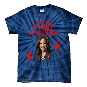 Kamala Harris Scary Halloween Gag President Costume Tie-Dye T-Shirt