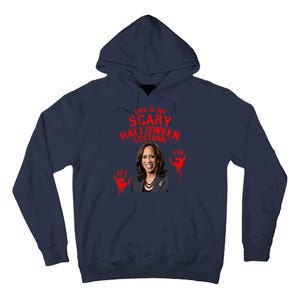 Kamala Harris Scary Halloween Gag President Costume Tall Hoodie