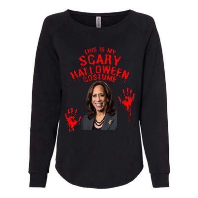 Kamala Harris Scary Halloween Gag President Costume Womens California Wash Sweatshirt