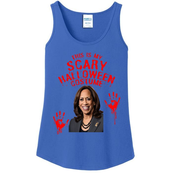 Kamala Harris Scary Halloween Gag President Costume Ladies Essential Tank