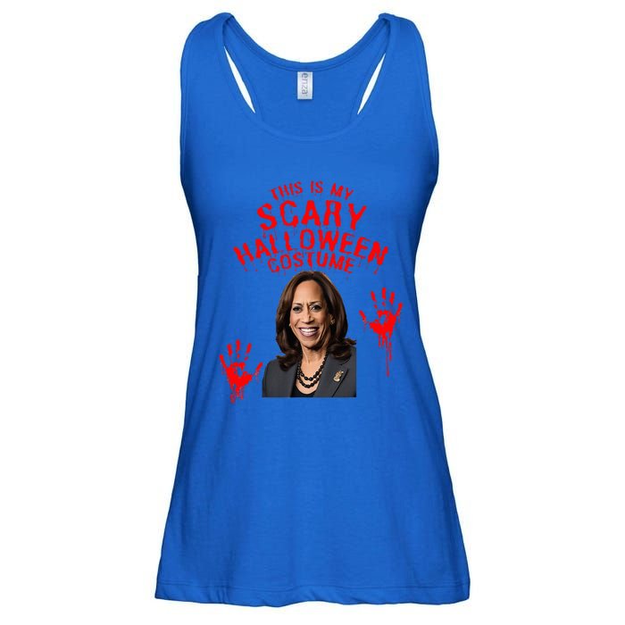 Kamala Harris Scary Halloween Gag President Costume Ladies Essential Flowy Tank