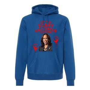 Kamala Harris Scary Halloween Gag President Costume Premium Hoodie