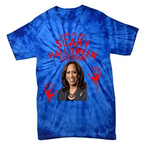 Kamala Harris Scary Halloween Gag President Costume Tie-Dye T-Shirt