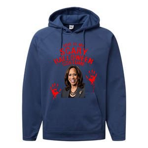 Kamala Harris Scary Halloween Gag President Costume Performance Fleece Hoodie