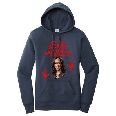 Kamala Harris Scary Halloween Gag President Costume Women's Pullover Hoodie