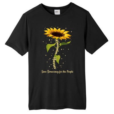 Kamala Harris Save Democracy For The People Sunflower Tall Fusion ChromaSoft Performance T-Shirt