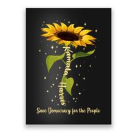 Kamala Harris Save Democracy For The People Sunflower Poster