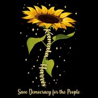 Kamala Harris Save Democracy For The People Sunflower Poster