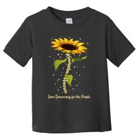 Kamala Harris Save Democracy For The People Sunflower Toddler T-Shirt