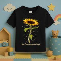 Kamala Harris Save Democracy For The People Sunflower Toddler T-Shirt