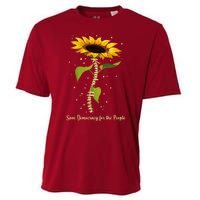 Kamala Harris Save Democracy For The People Sunflower Cooling Performance Crew T-Shirt