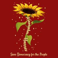 Kamala Harris Save Democracy For The People Sunflower Long Sleeve Shirt