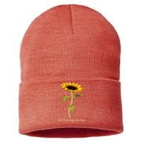 Kamala Harris Save Democracy For The People Sunflower Sustainable Knit Beanie