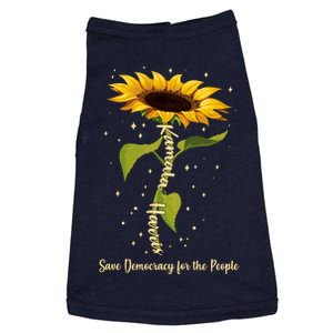 Kamala Harris Save Democracy For The People Sunflower Doggie Tank