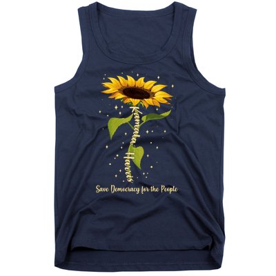 Kamala Harris Save Democracy For The People Sunflower Tank Top