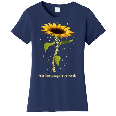 Kamala Harris Save Democracy For The People Sunflower Women's T-Shirt