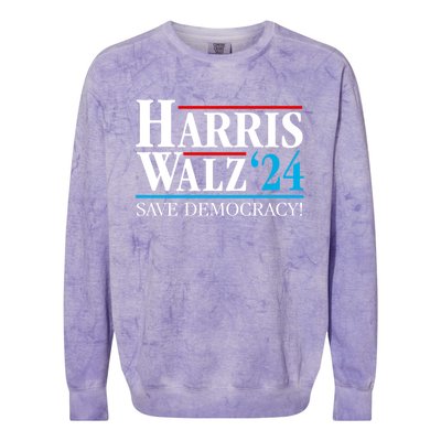 Kamala Harris Tim Walz Waltz 2024 Vice President Election Gift Colorblast Crewneck Sweatshirt