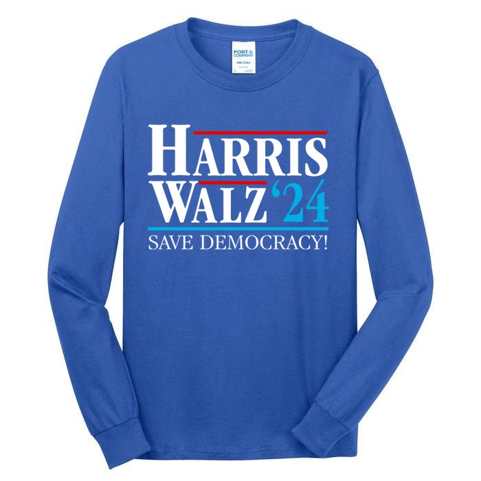 Kamala Harris Tim Walz Waltz 2024 Vice President Election Gift Tall Long Sleeve T-Shirt