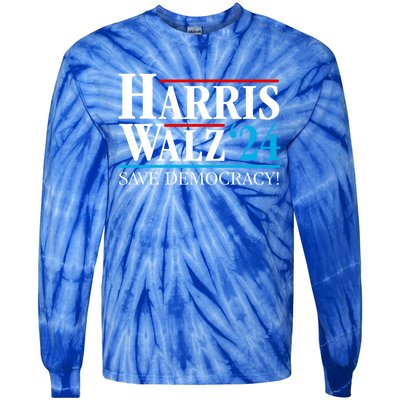 Kamala Harris Tim Walz Waltz 2024 Vice President Election Gift Tie-Dye Long Sleeve Shirt