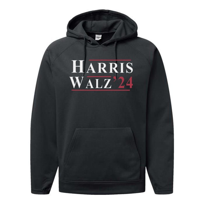 Kamala Harris Tim Walz 2024 Democrat Elections Performance Fleece Hoodie