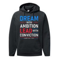 Kamala Harris Tim Waltz Walz 2024 Performance Fleece Hoodie