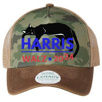 Kamala Harris Tim Walz Harris Waltz 2024 Harris Cat Legacy Tie Dye Trucker Hat