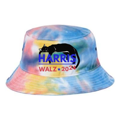 Kamala Harris Tim Walz Harris Waltz 2024 Harris Cat Tie Dye Newport Bucket Hat