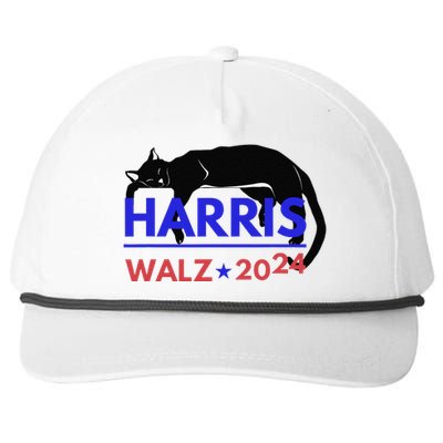 Kamala Harris Tim Walz Harris Waltz 2024 Harris Cat Snapback Five-Panel Rope Hat