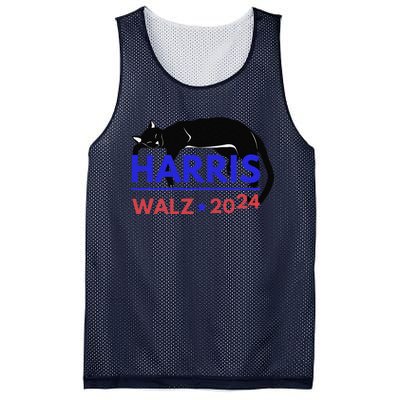 Kamala Harris Tim Walz Harris Waltz 2024 Harris Cat Mesh Reversible Basketball Jersey Tank