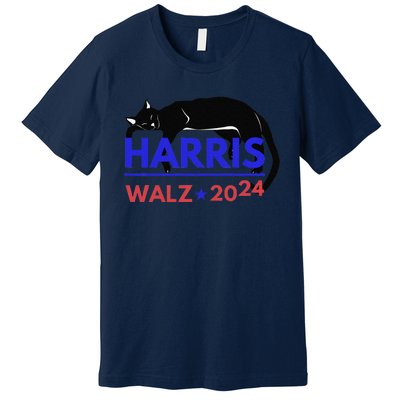 Kamala Harris Tim Walz Harris Waltz 2024 Harris Cat Premium T-Shirt