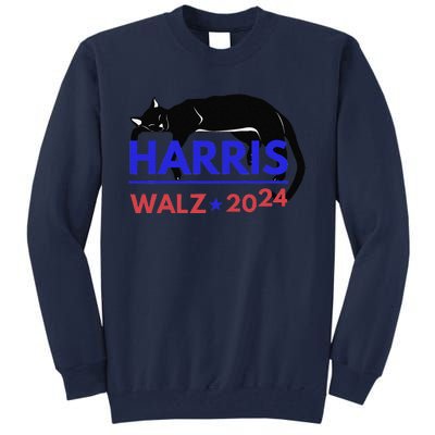 Kamala Harris Tim Walz Harris Waltz 2024 Harris Cat Tall Sweatshirt