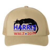 Kamala Harris Tim Walz Harris Waltz 2024 Harris Cat Yupoong Adult 5-Panel Trucker Hat