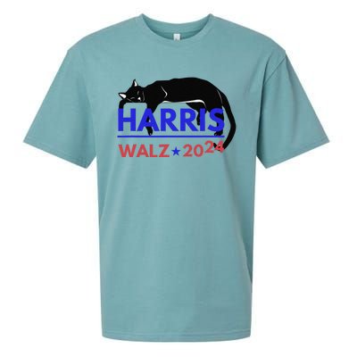 Kamala Harris Tim Walz Harris Waltz 2024 Harris Cat Sueded Cloud Jersey T-Shirt