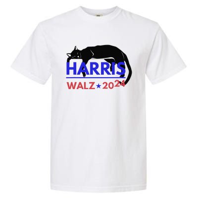 Kamala Harris Tim Walz Harris Waltz 2024 Harris Cat Garment-Dyed Heavyweight T-Shirt