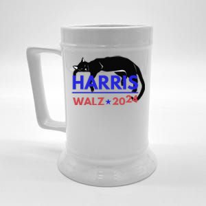 Kamala Harris Tim Walz Harris Waltz 2024 Harris Cat Beer Stein