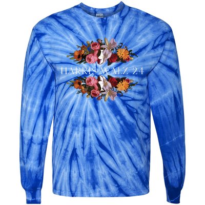 Kamala Harris Tim Walz 24 Tie-Dye Long Sleeve Shirt