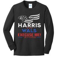 Kamala Harris Tim Walz 2024 Kids Long Sleeve Shirt