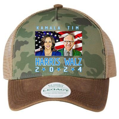 Kamala Harris Tim Walz The 2024 Democratic Party Nov 5 Win Legacy Tie Dye Trucker Hat