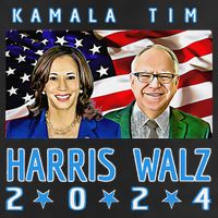 Kamala Harris Tim Walz The 2024 Democratic Party Nov 5 Win Cool Comfort Performance Bucket Hat