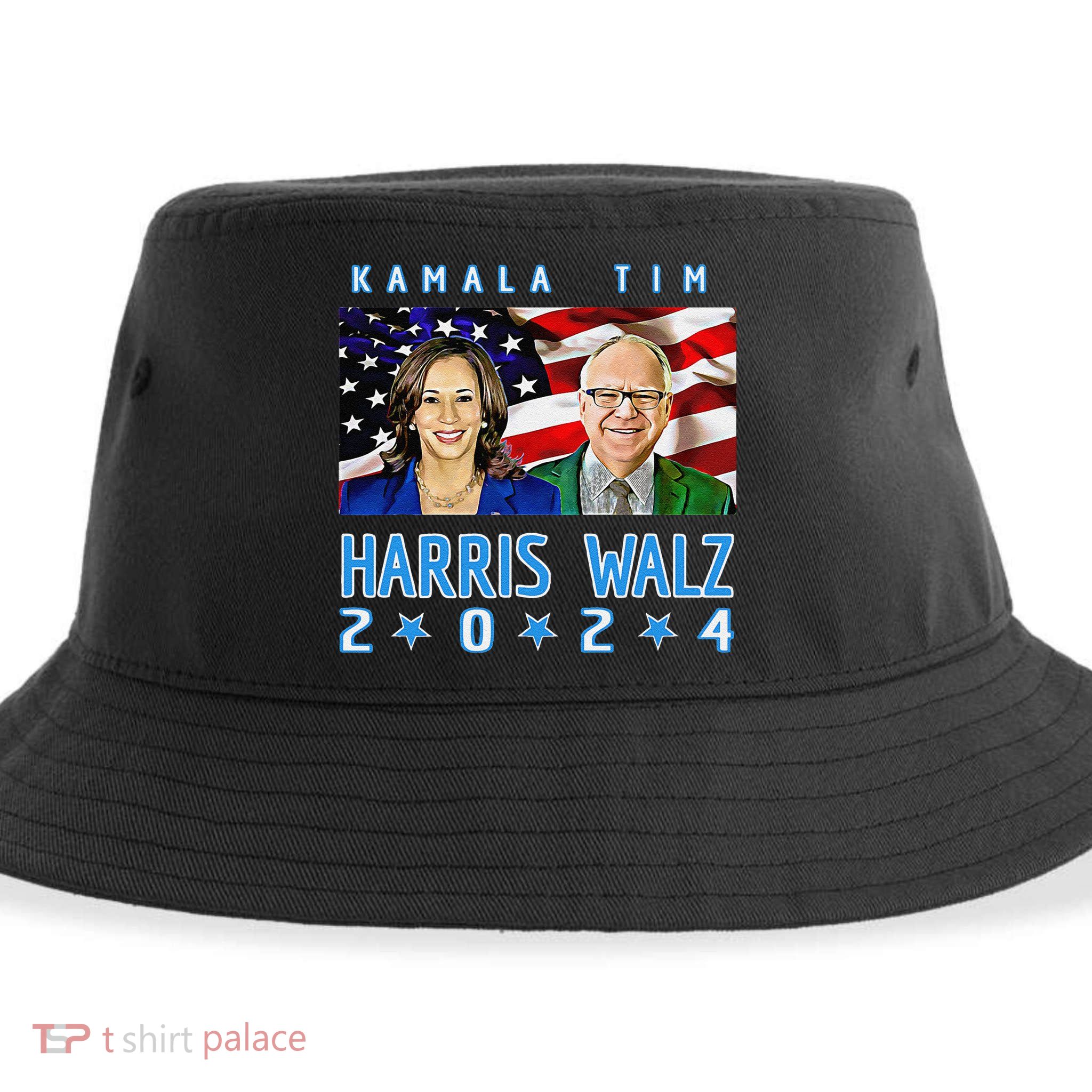 Kamala Harris Tim Walz The 2024 Democratic Party Nov 5 Win Sustainable Bucket Hat