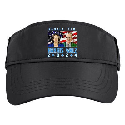 Kamala Harris Tim Walz The 2024 Democratic Party Nov 5 Win Adult Drive Performance Visor