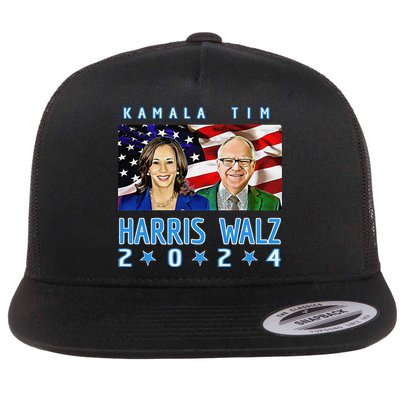 Kamala Harris Tim Walz The 2024 Democratic Party Nov 5 Win Flatbill Hat