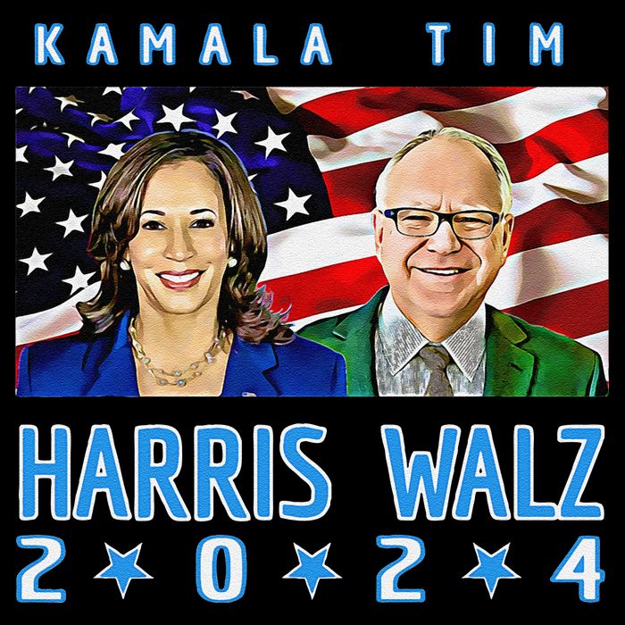 Kamala Harris Tim Walz The 2024 Democratic Party Nov 5 Win 16 in Basic Backpack